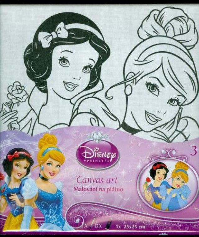 Disney Hercegnők - festővászon kerettel